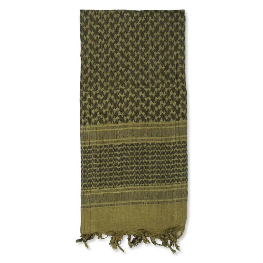 Shemagh Condor Outdoor De Algodon 1.10 M X 1.10 M - Verde Olivo / Negro