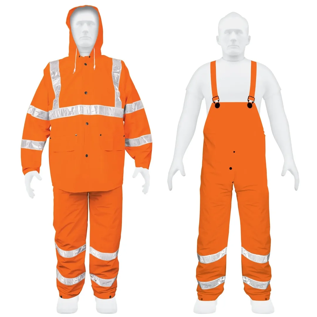Conjunto Impermeable Truper Naranja Con Reflejante - Ch